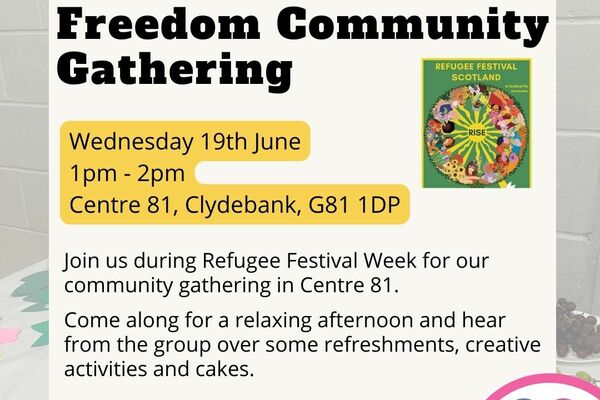 Moments of freedom community gathering - refugee festival week